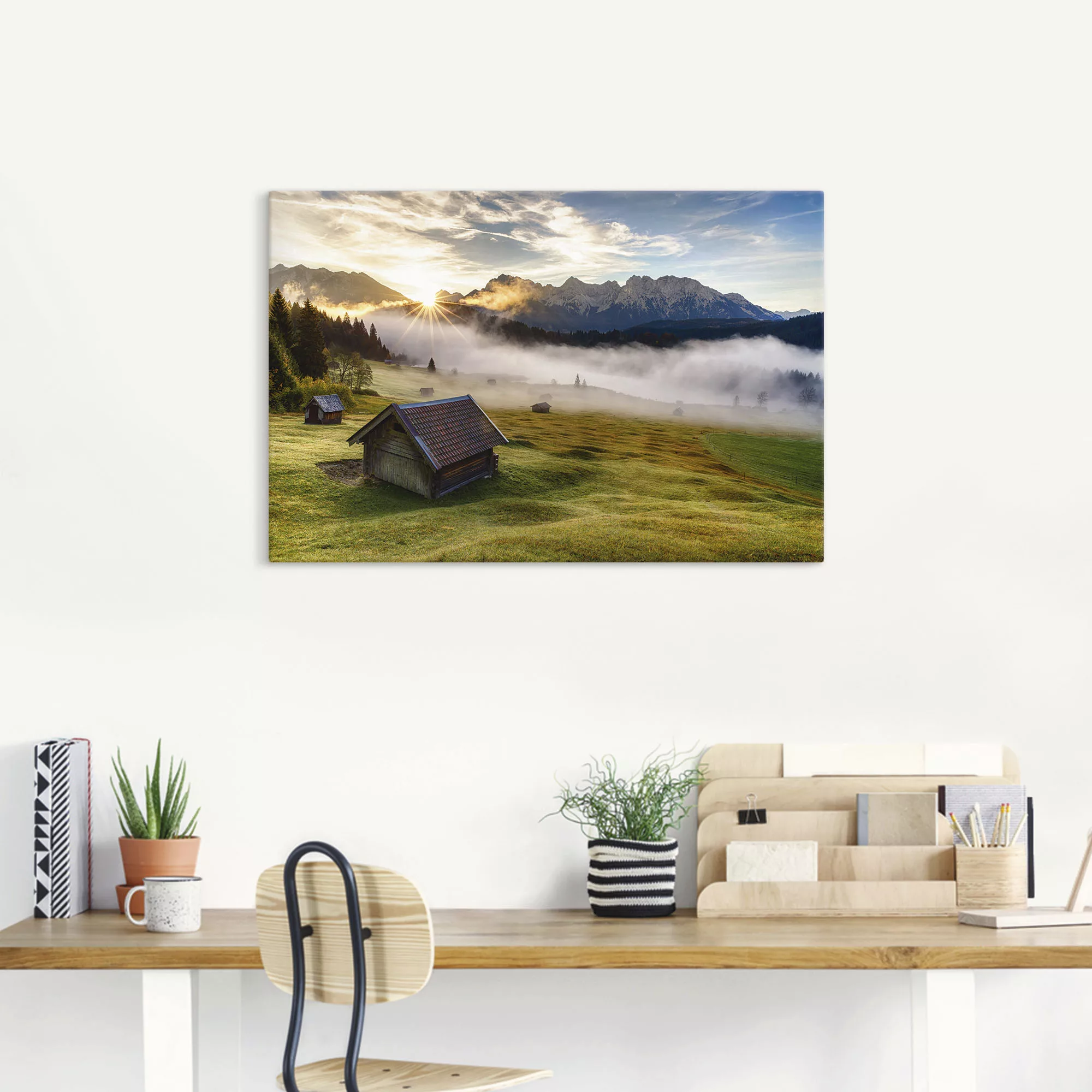 Artland Wandbild »Herbst in Bayern«, Berge & Alpenbilder, (1 St.), als Alub günstig online kaufen