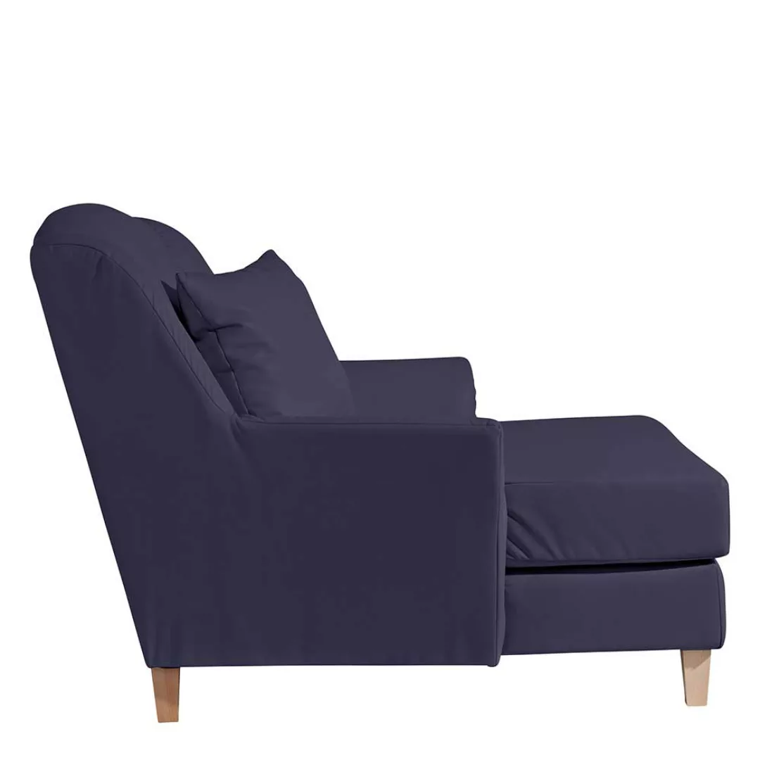 Big Sessel dunkelblau mit Kissen im Landhausstil 136 cm breit günstig online kaufen