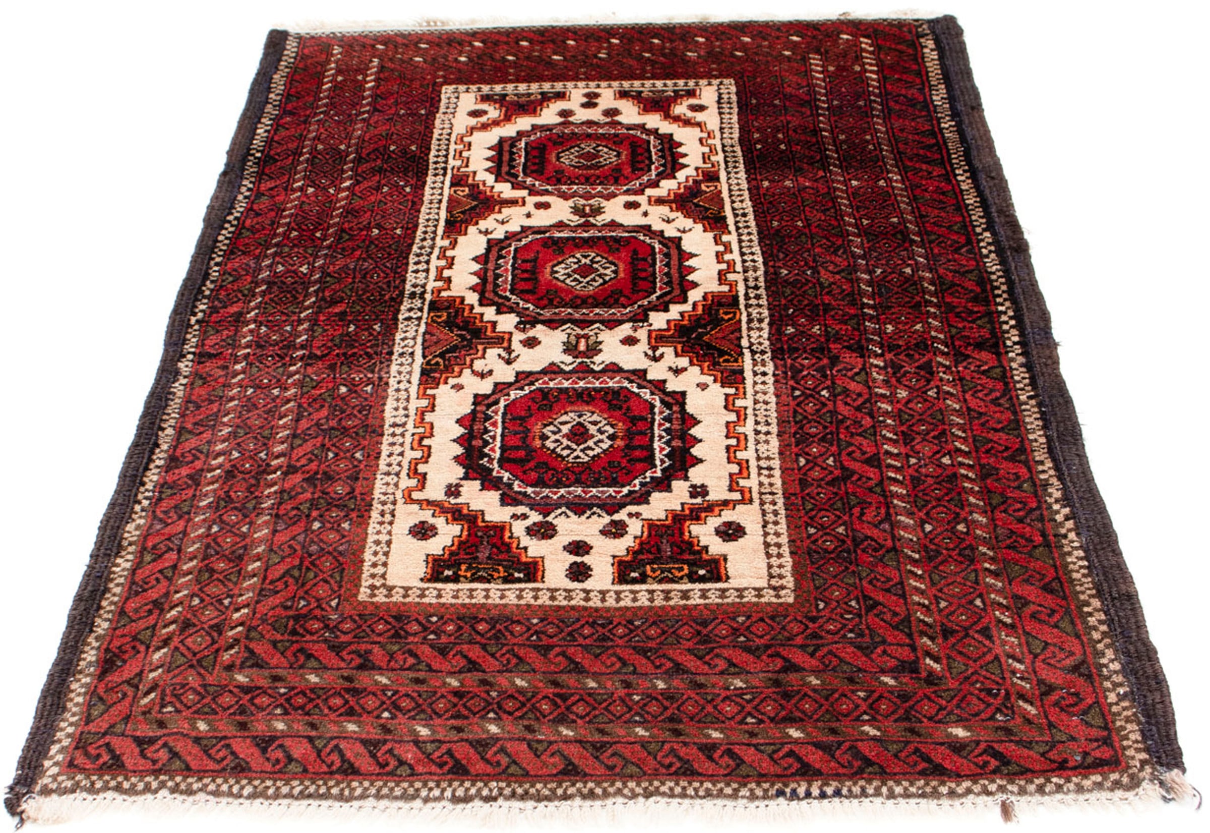 morgenland Orientteppich »Belutsch - 144 x 92 cm - dunkelrot«, rechteckig, günstig online kaufen