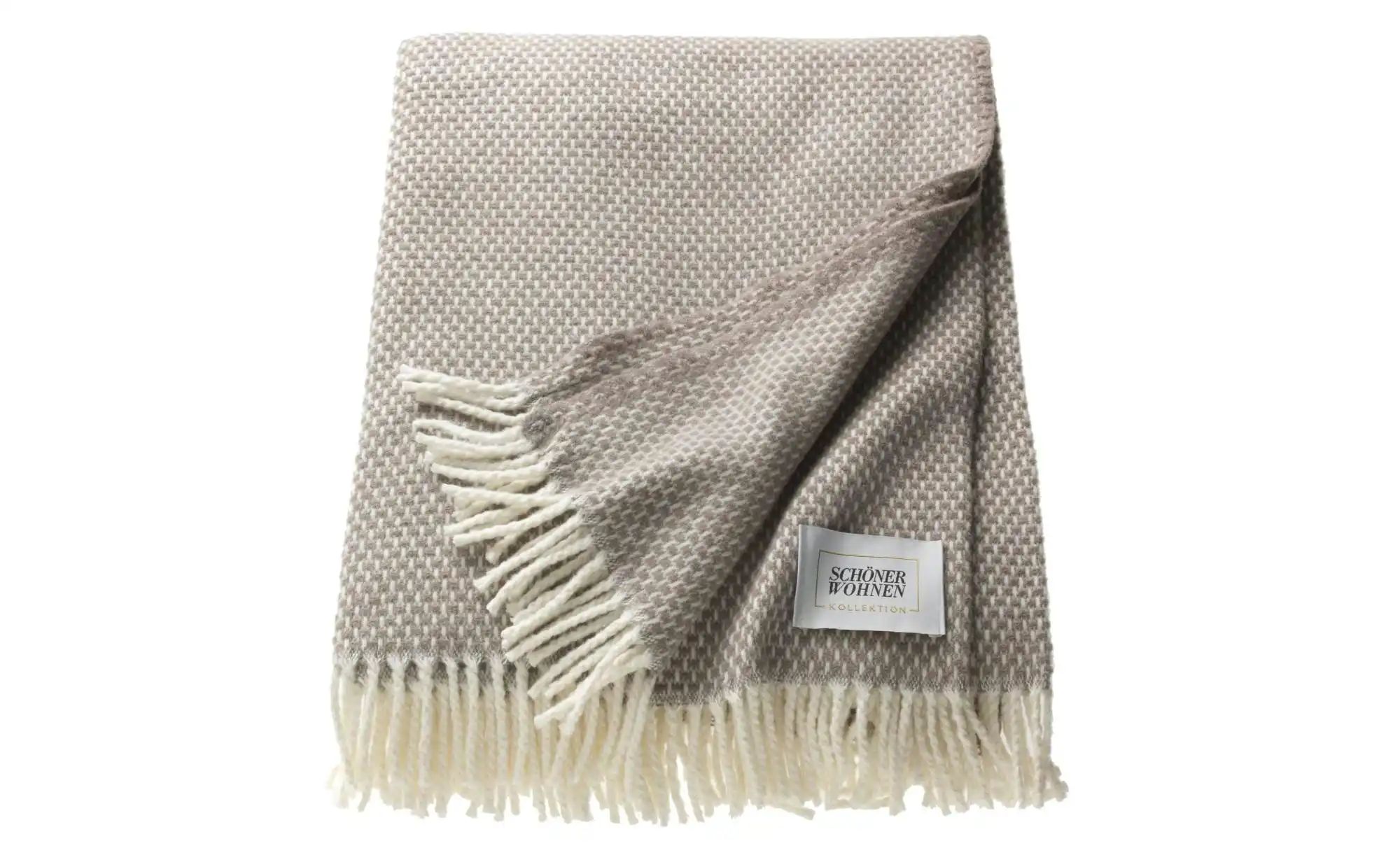 SCHÖNER WOHNEN Kollektion Wohndecke   ¦ blau ¦ Baumwollmischgewebe ¦ Maße ( günstig online kaufen