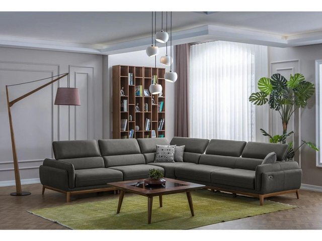 Xlmoebel Ecksofa Wohnzimmer-Ledersofa in L-Form mit Polsterung, Eckcouch-Ga günstig online kaufen