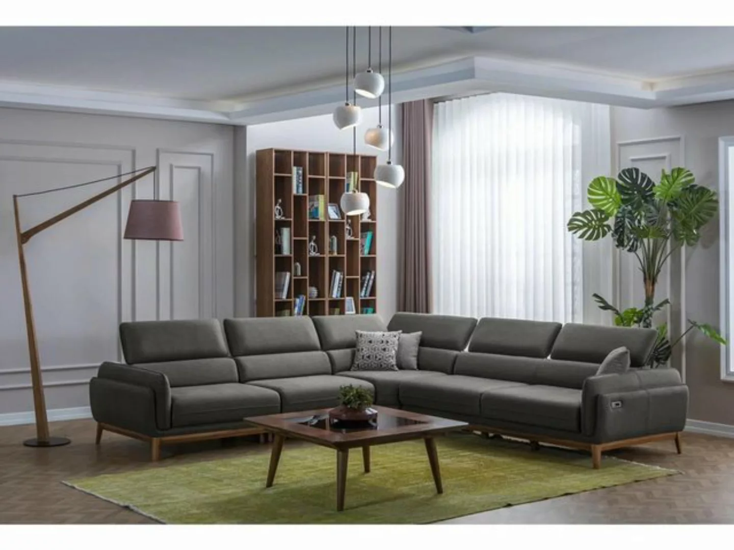 Xlmoebel Ecksofa Wohnzimmer-Ledersofa in L-Form mit Polsterung, Eckcouch-Ga günstig online kaufen