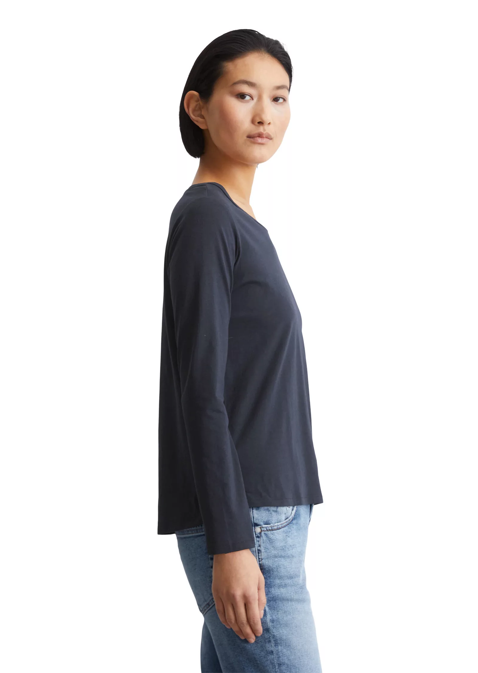Marc OPolo Langarmshirt "in Organic Cotton-Qualität" günstig online kaufen