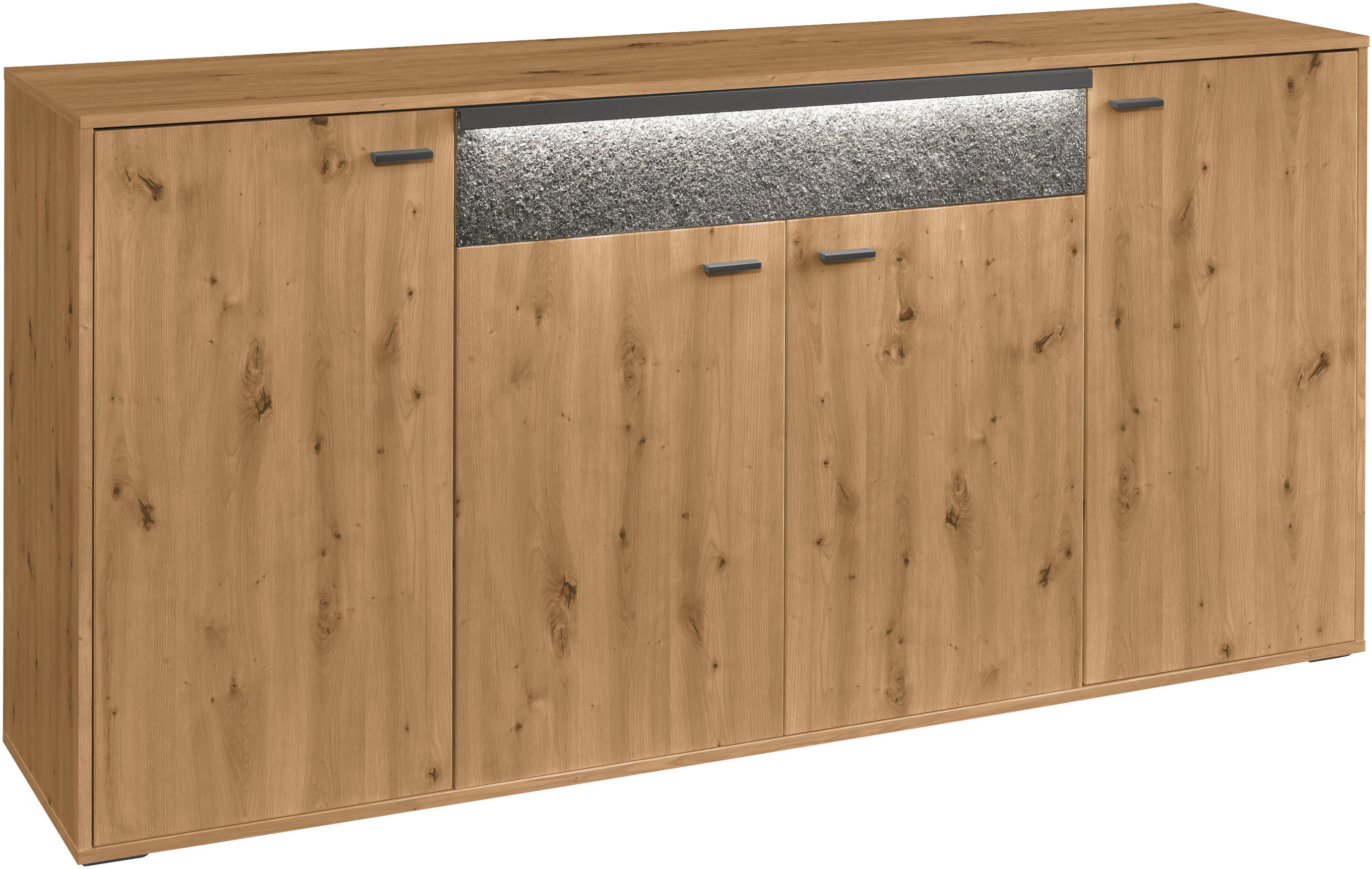 set one by Musterring Sideboard "Deltona", inklusive Beleuchtung, Schubkast günstig online kaufen