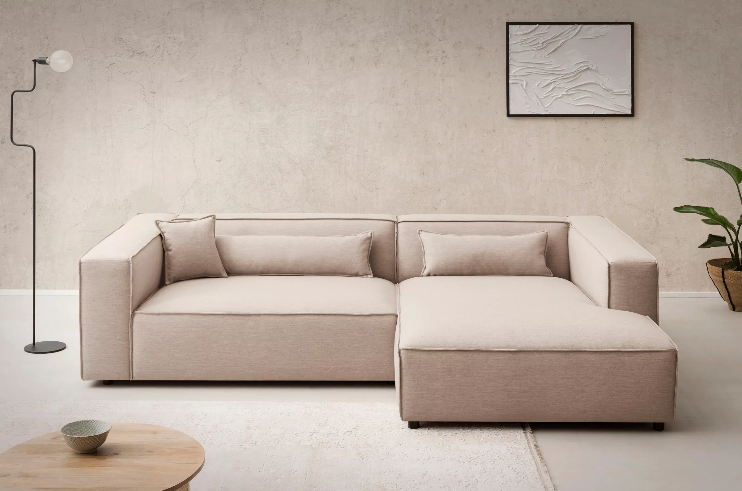 LeGer Home by Lena Gercke Ecksofa »PIARA XXL, Big-Sofa in Cord oder Leineno günstig online kaufen