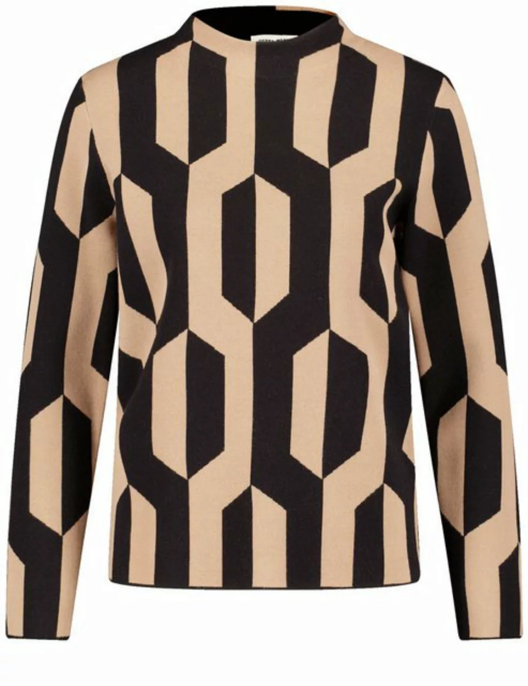 GERRY WEBER Rundhalspullover Softer Pullover in Jacquard-Strick günstig online kaufen