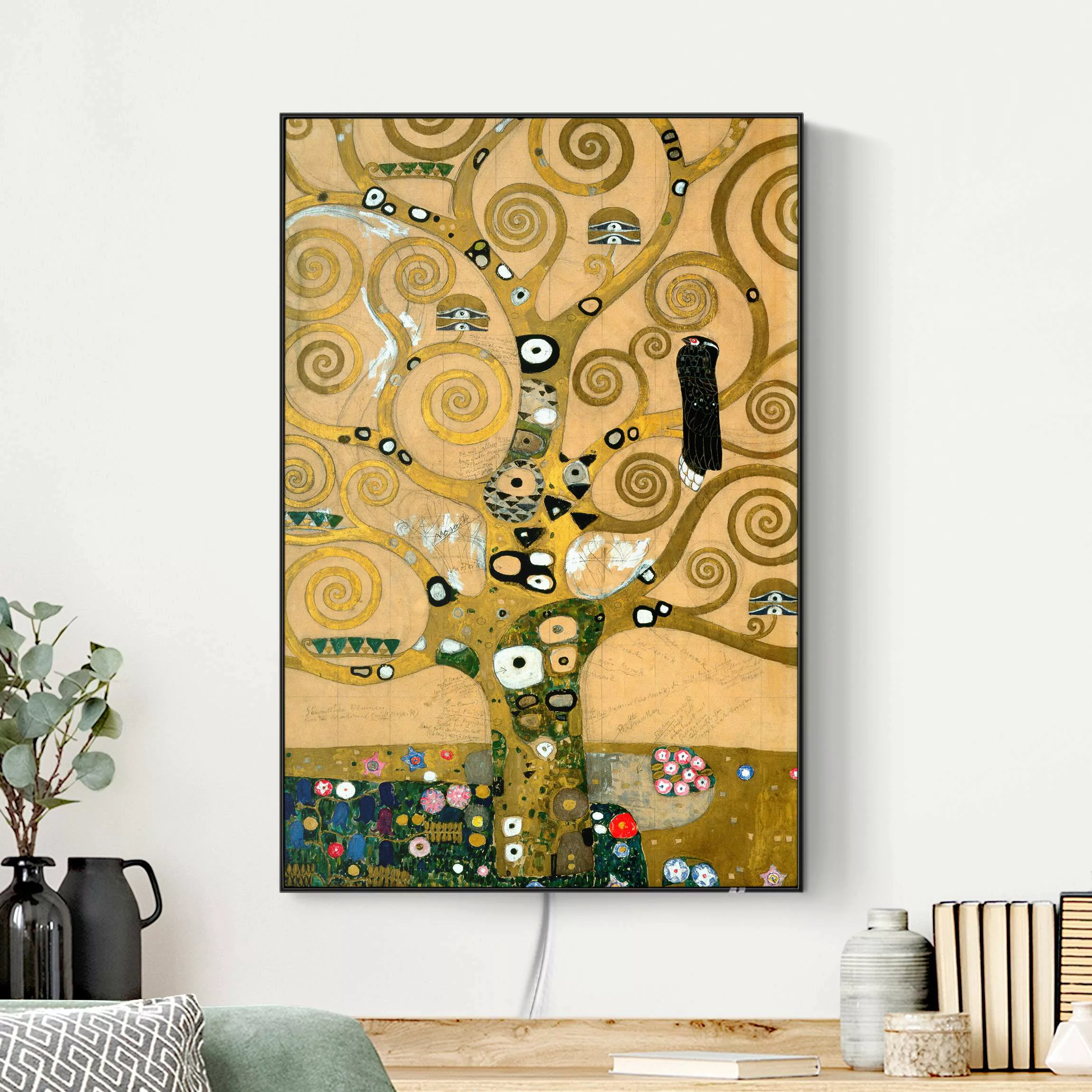 LED-Wechselbild Gustav Klimt - Der Lebensbaum günstig online kaufen