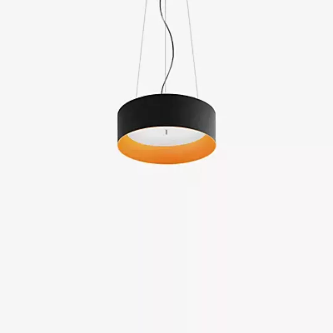 Artemide Tagora Up & Downlight Pendelleuchte LED, schwarz/orange - ø57 cm günstig online kaufen