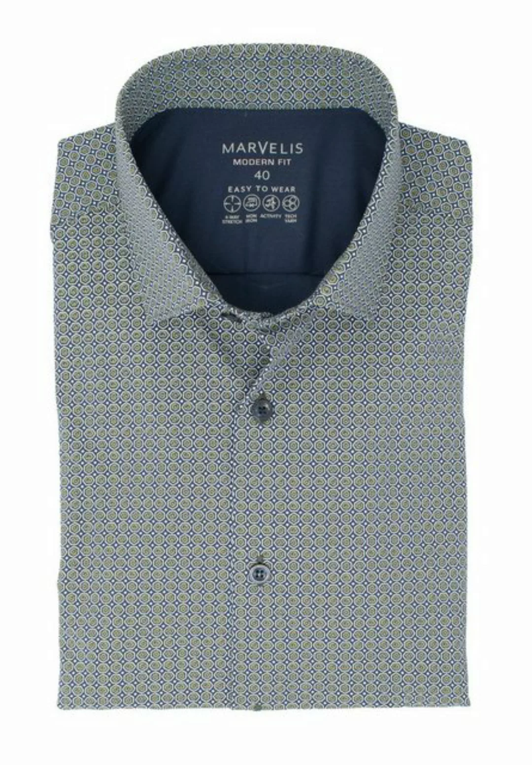 MARVELIS Businesshemd MODERN FIT - Easy To Wear Hemd normale, leicht tailli günstig online kaufen