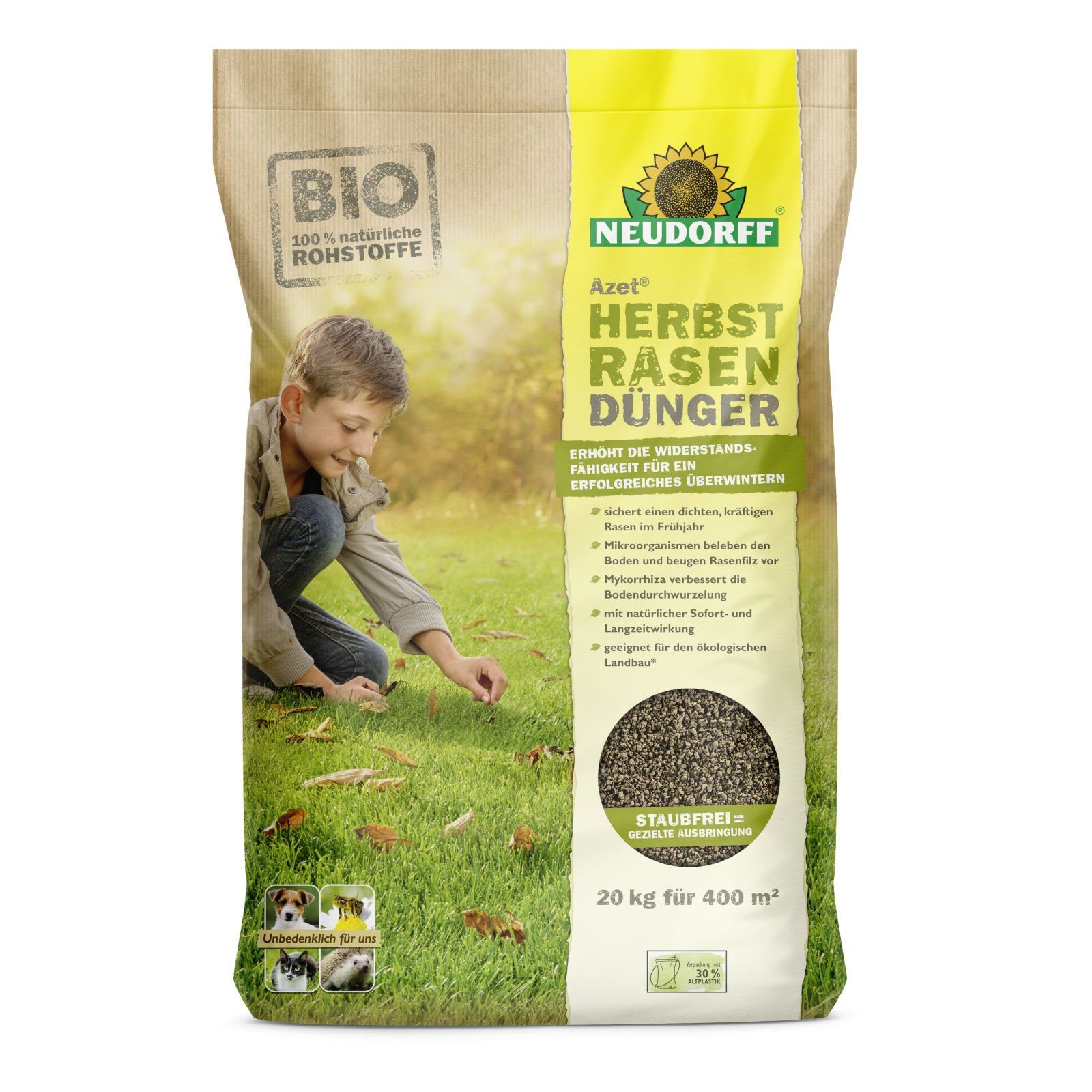 Neudorff Rasendünger Azet HerbstRasenDünger 20 kg günstig online kaufen