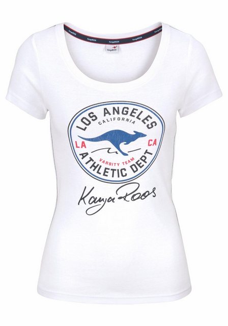 KangaROOS T-Shirt mit großem Retro Label-Druck vorne günstig online kaufen