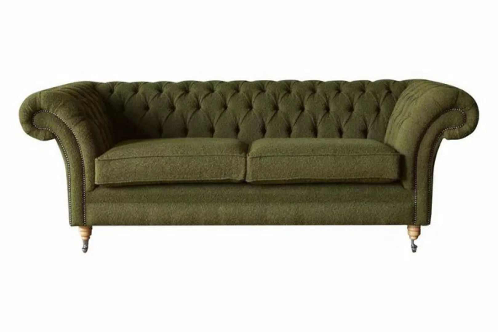 Xlmoebel Sofa Englisches Chesterfield Kanapee Büro Möbel 3-Sitzer Samt 230c günstig online kaufen