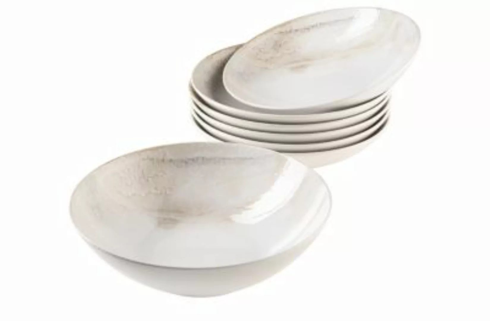 MÄSER Salatschüssel-Set, Steinzeug Ossia weiß/beige günstig online kaufen