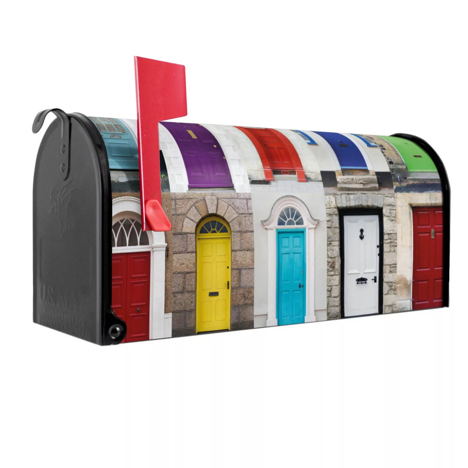 Banjado Amerikanischer Briefkasten Schwarz 48x22x16cm US Mailbox Letterbox günstig online kaufen