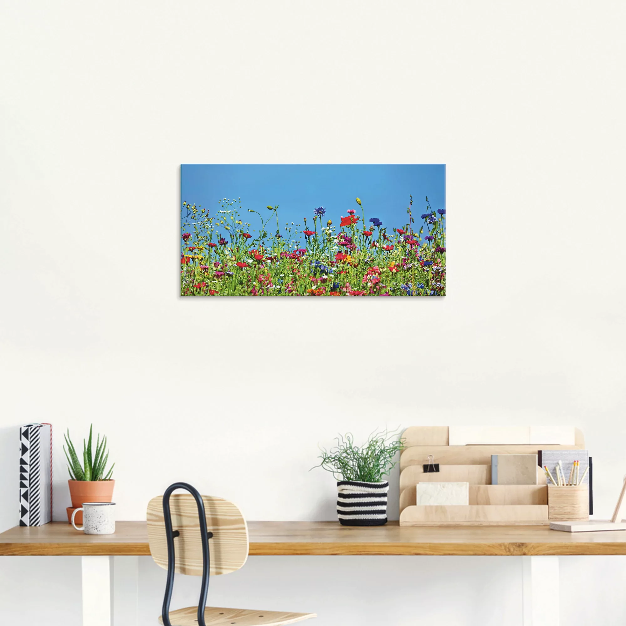 Artland Glasbild »Blumenwiese II«, Blumenwiese, (1 St.) günstig online kaufen