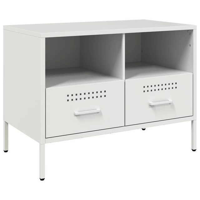 vidaXL TV-Schrank TV-Schrank Weiß 68x39x50,5 cm Kaltgewalzter Stahl (1-St) günstig online kaufen