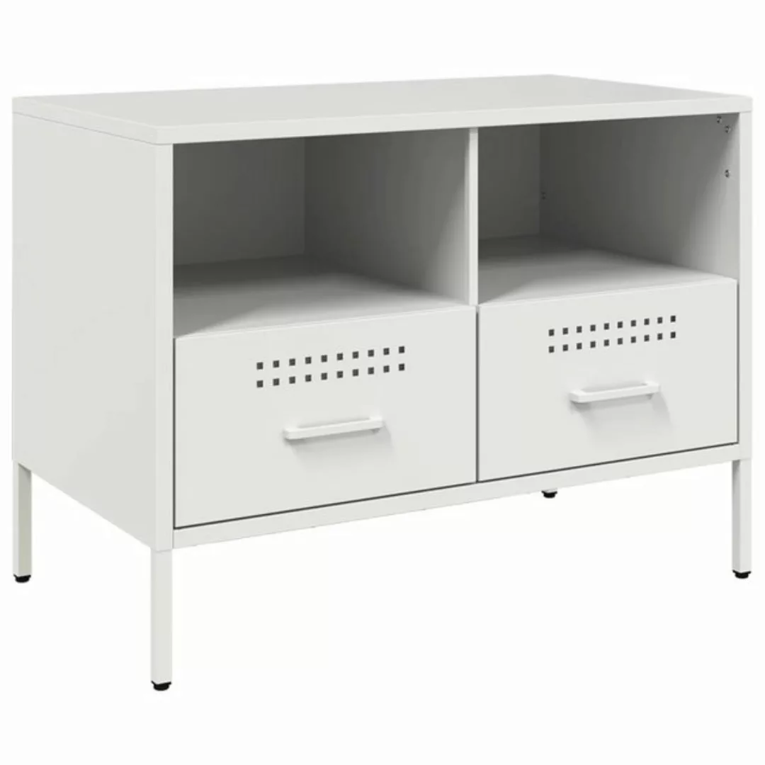 vidaXL TV-Schrank TV-Schrank Weiß 68x39x50,5 cm Kaltgewalzter Stahl (1-St) günstig online kaufen