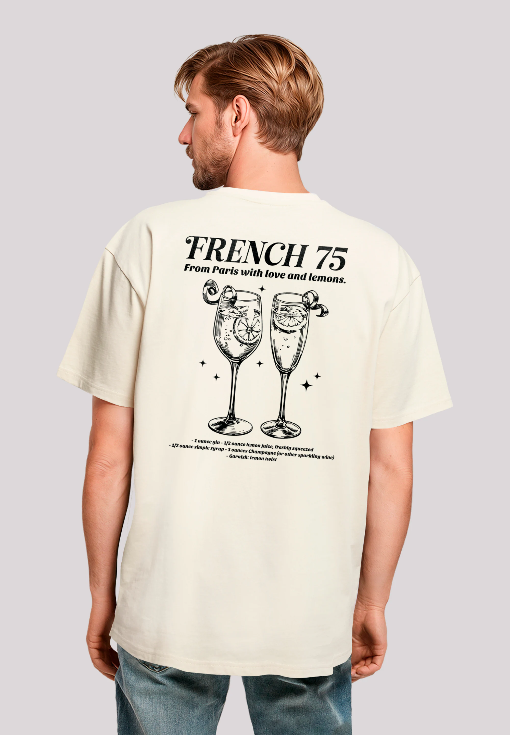 F4NT4STIC T-Shirt "French 75 From Paris With Love", Premium Qualität günstig online kaufen