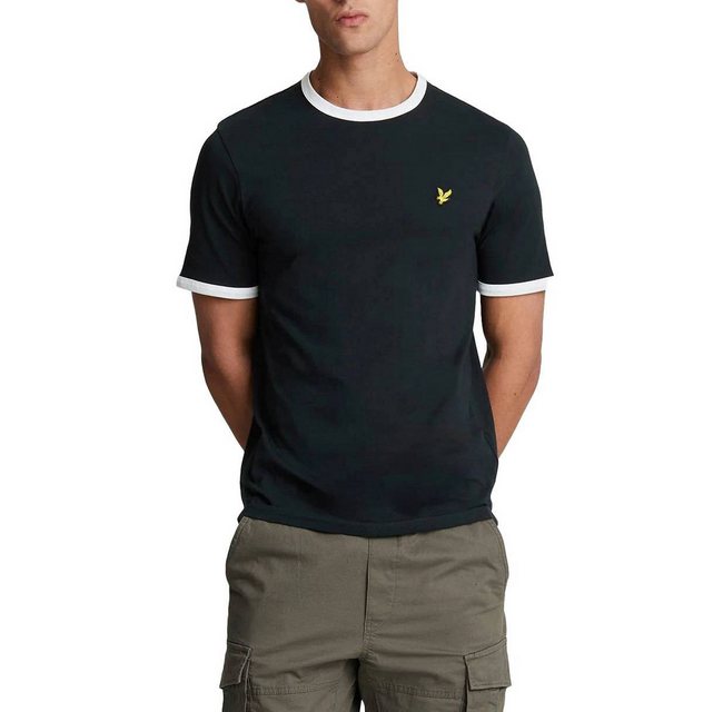 Lyle & Scott T-Shirt T-Shirt Lyle&Scott Ringer kontrastfarbene Bündchen günstig online kaufen