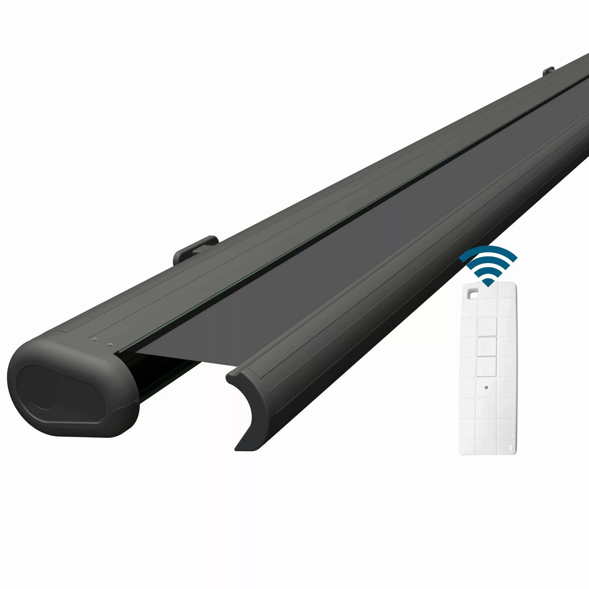 Eclipse Kassettenmarkise elektrische Vollkassettenmarkise 4x3m Basaltgrau, günstig online kaufen