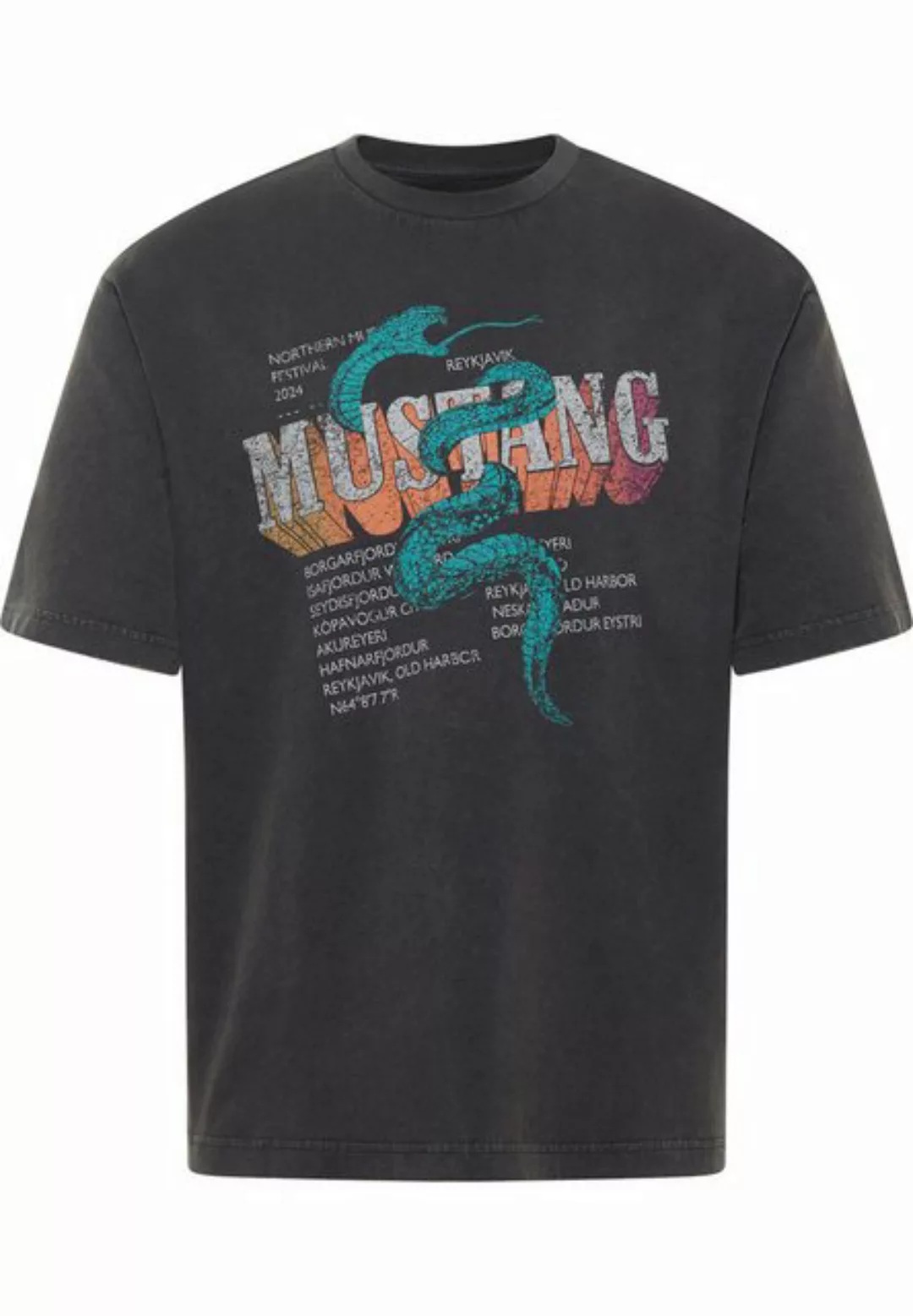 MUSTANG Kurzarmshirt T-Shirt günstig online kaufen