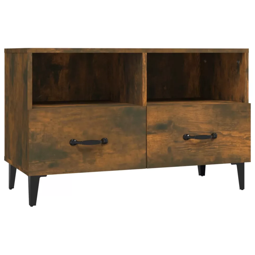 vidaXL TV-Schrank TV-Schrank Räuchereiche 80x36x50 cm günstig online kaufen
