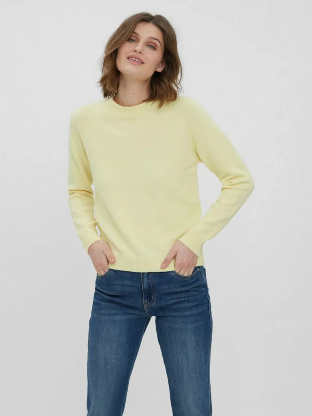 Vero Moda Rundhalspullover VMDOFFY LS O-NECK BLOUSE GA NOOS günstig online kaufen