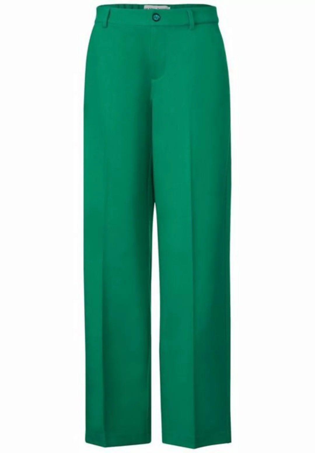 STREET ONE Stoffhose Straight leg HW_ heavy punto_S, fresh spring green günstig online kaufen