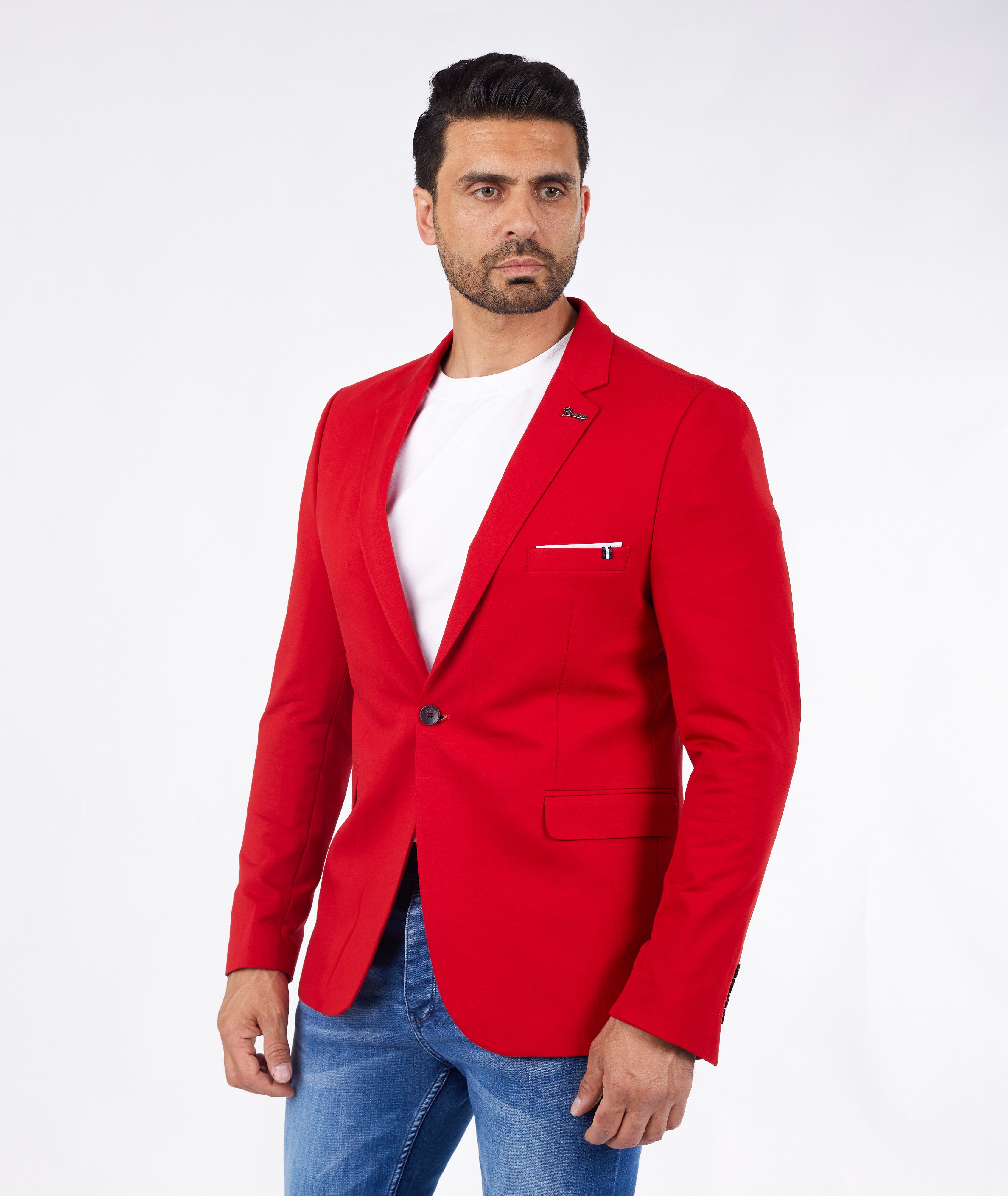Denim Distriqt Jerseysakko Sportlich Jersey Sakko günstig online kaufen