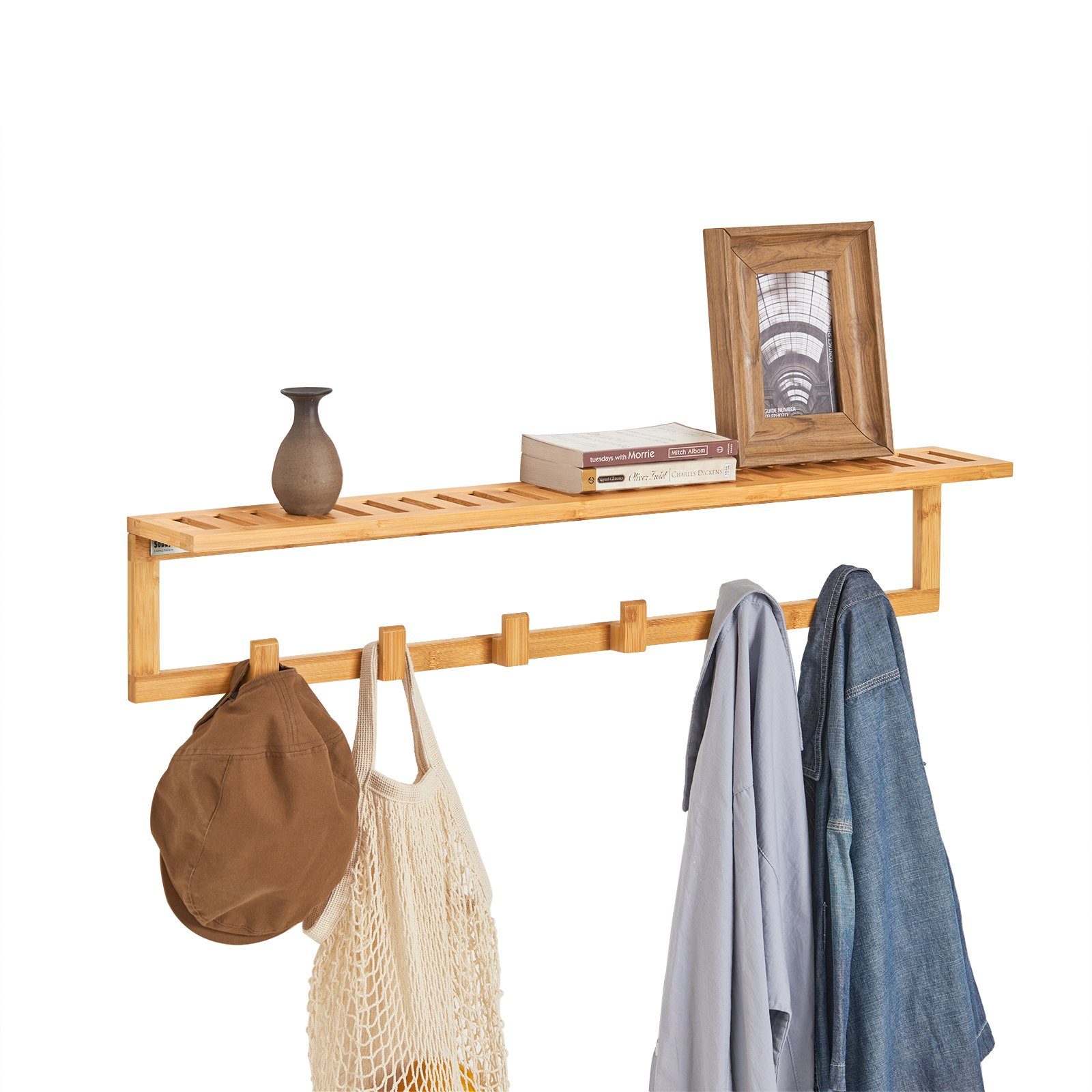 SoBuy Wandgarderobe FHK06, Flurgarderobe Badregal mit günstig online kaufen