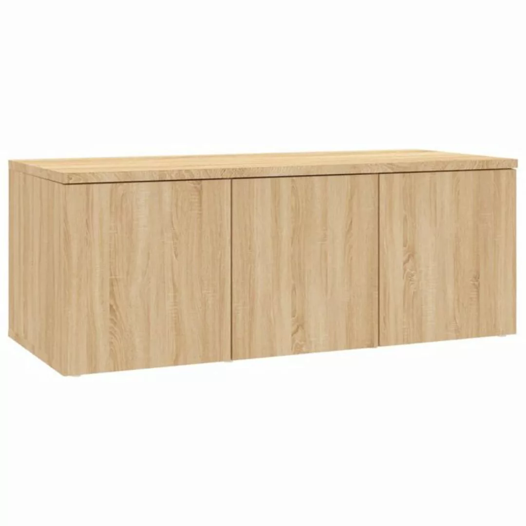 vidaXL TV-Schrank TV-Schrank Sonoma Eiche 80x34x30 cm Spanplatte Lowboard günstig online kaufen