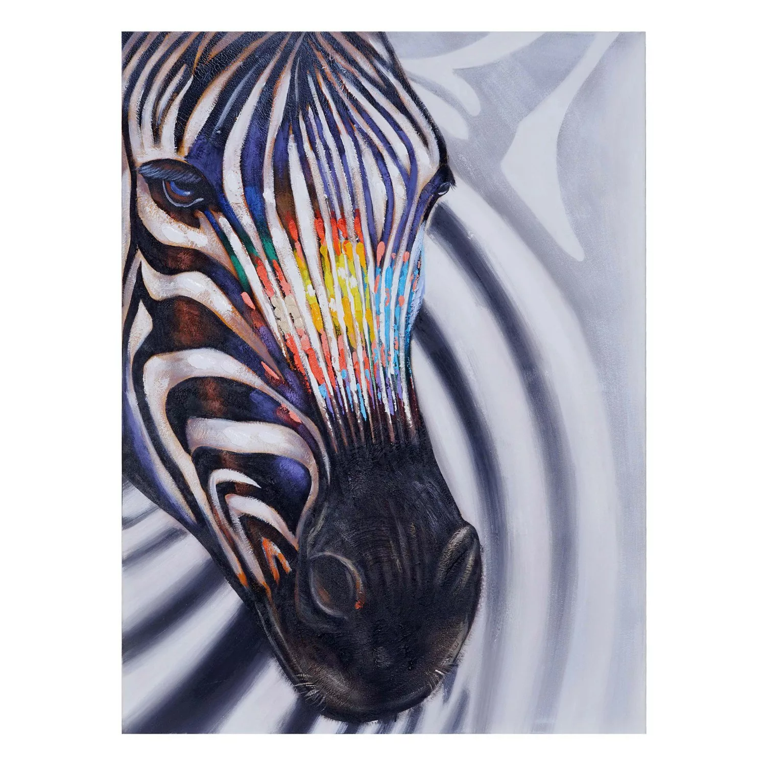 MCW Ölgemälde Zebrakopf Handgemalt günstig online kaufen