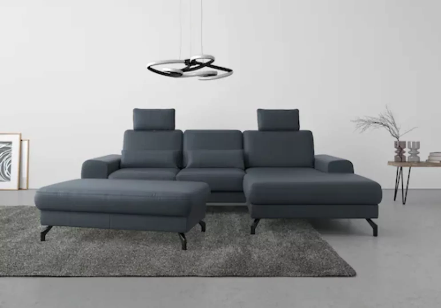 sit&more Ecksofa »Cinturo L-Form«, inklusive Sitztiefenverstellung und Fede günstig online kaufen