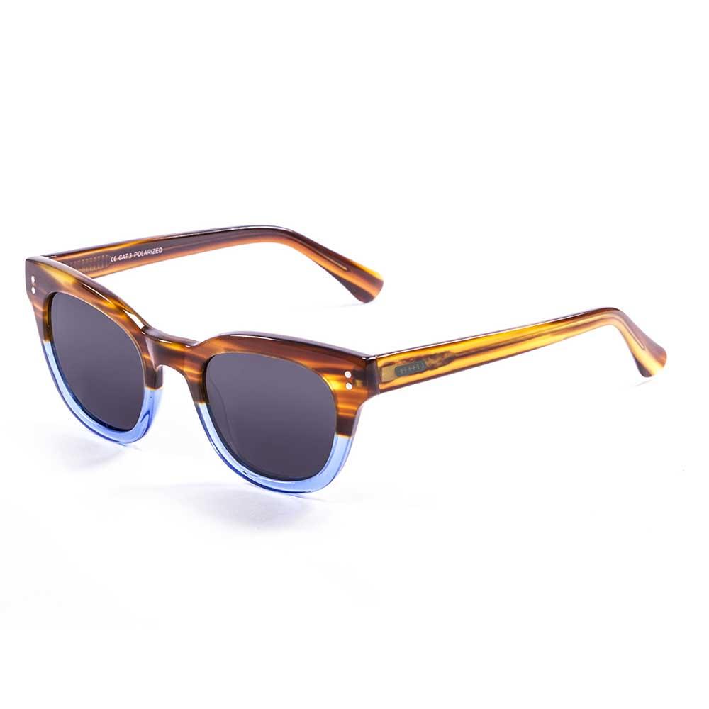 Lenoir Eyewear Croisette Sonnenbrille CAT3 Frame Brown & Blue / Smoke Lens günstig online kaufen