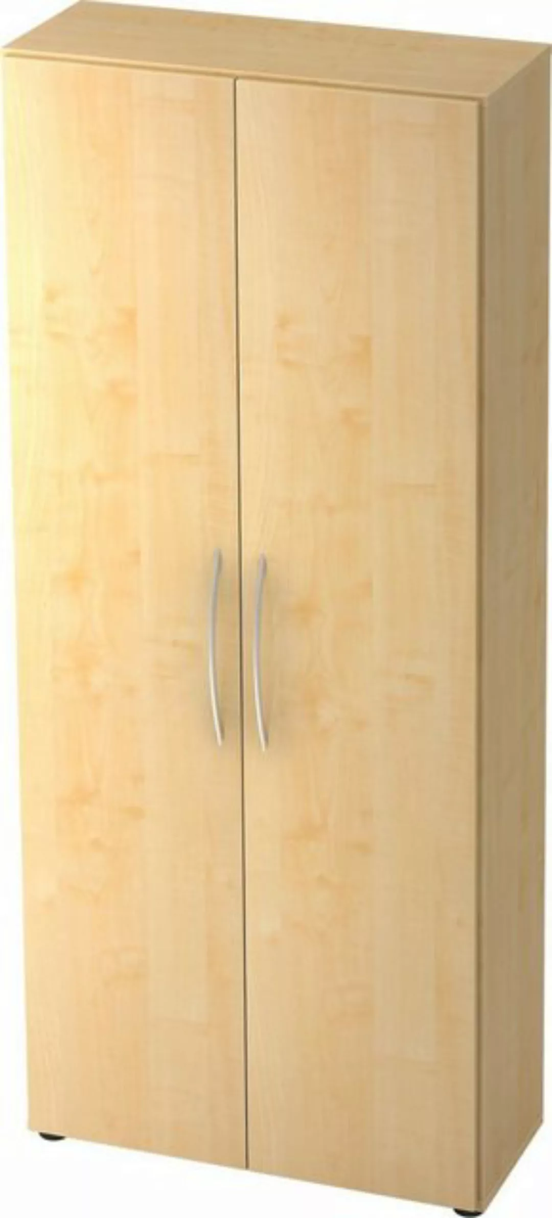 Aktenschrank Schrank Basic 5 OH BxTxH 80x33x188cm Griff BM Ahorn/Ahorn günstig online kaufen