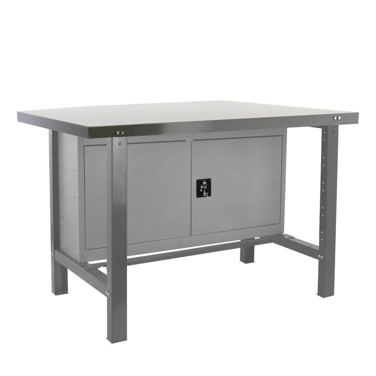 PROREGAL Werkbank Buffalo Metal mit Schrank HxBxT 83 x 150 x 73 cm Traglast günstig online kaufen