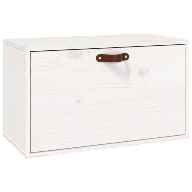 vidaXL Hängeschrank Wandschrank Weiß 60x30x35 cm Massivholz Kiefer Hängesch günstig online kaufen