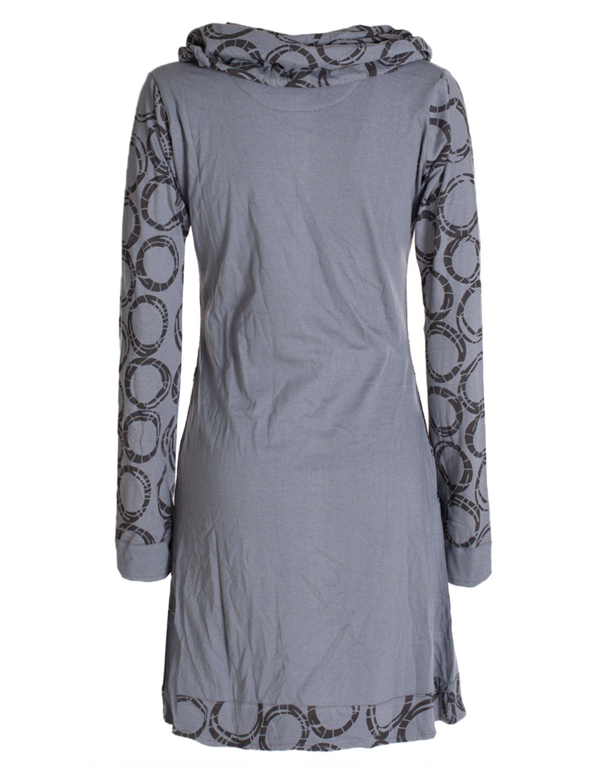 Vishes Jerseykleid Langarm Kleid Schal-Kleid Winterkleider günstig online kaufen