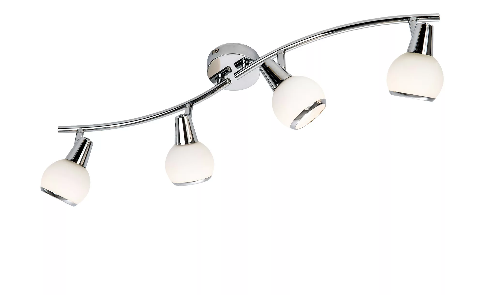 Deckenstrahler, 4-flammig, chrom/Glas weiß - Lampen & Leuchten > LED-Leucht günstig online kaufen