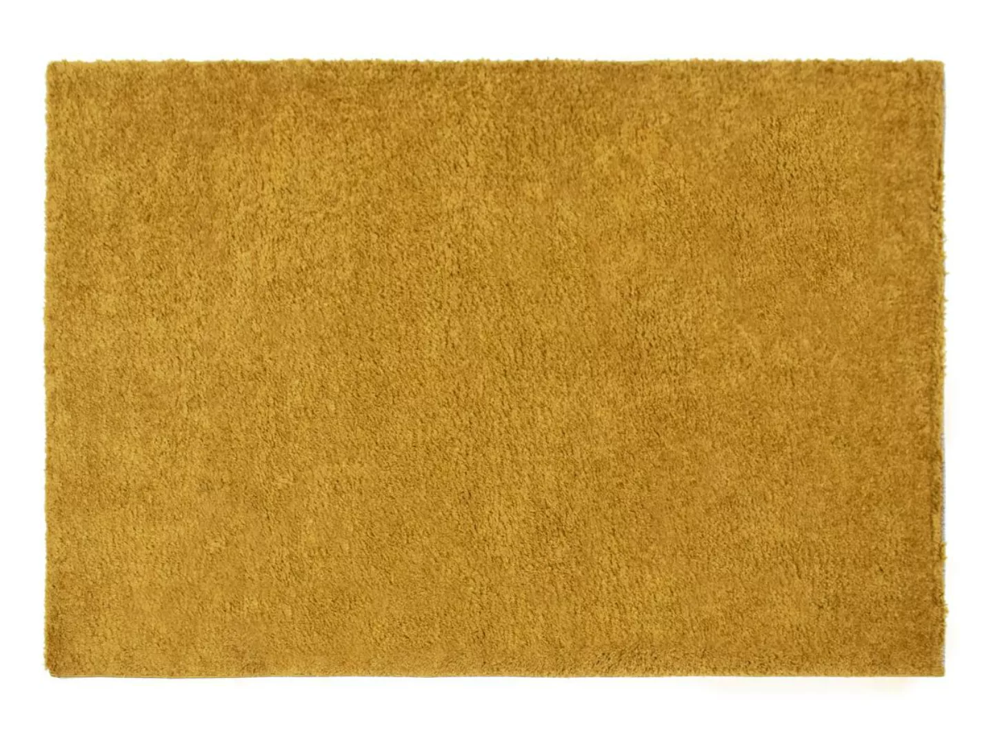 Hochflorteppich - 160 x 230 cm - Senfgelb - MILINIO günstig online kaufen