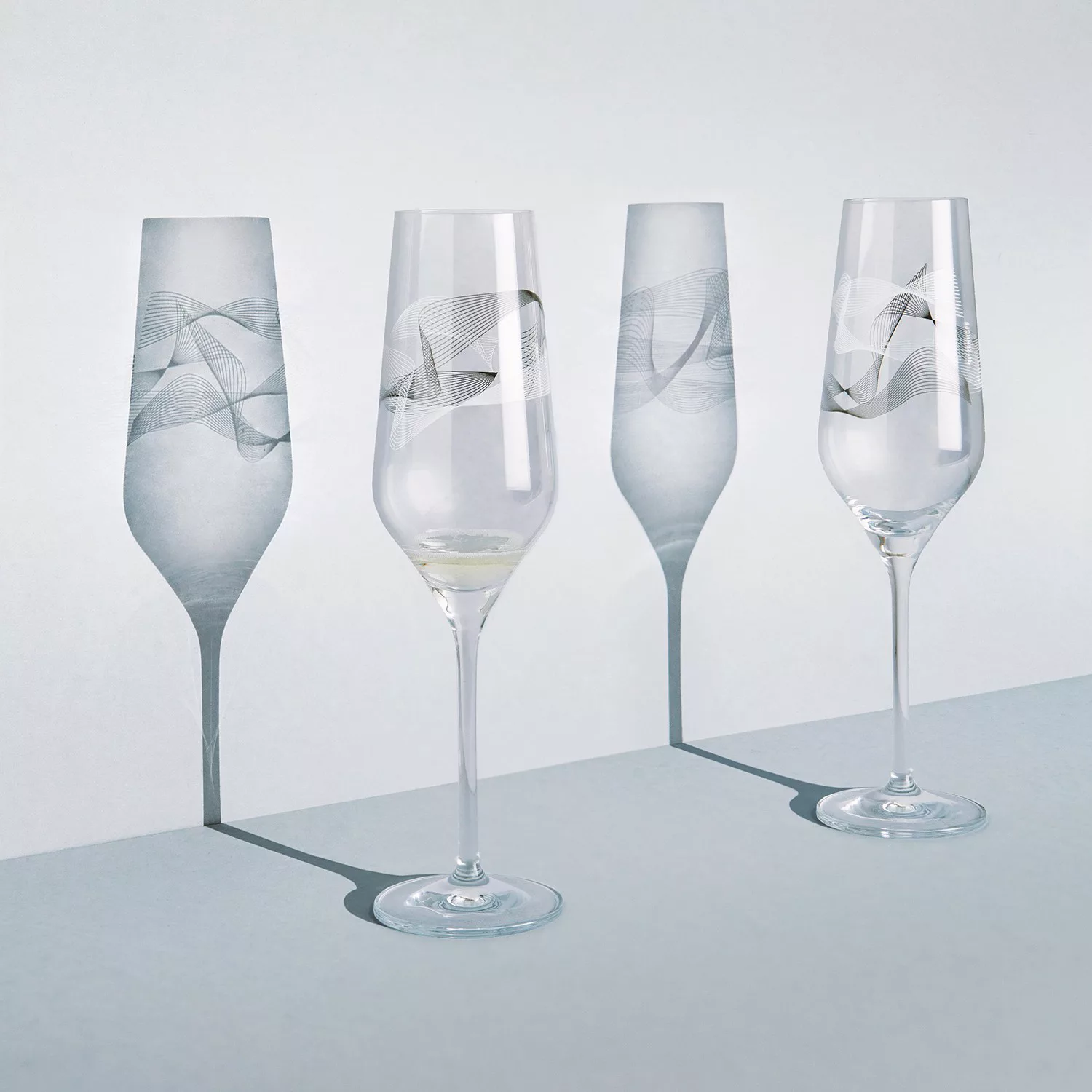 home24 Champagnerglas Kristallwind II (2er-Set) günstig online kaufen