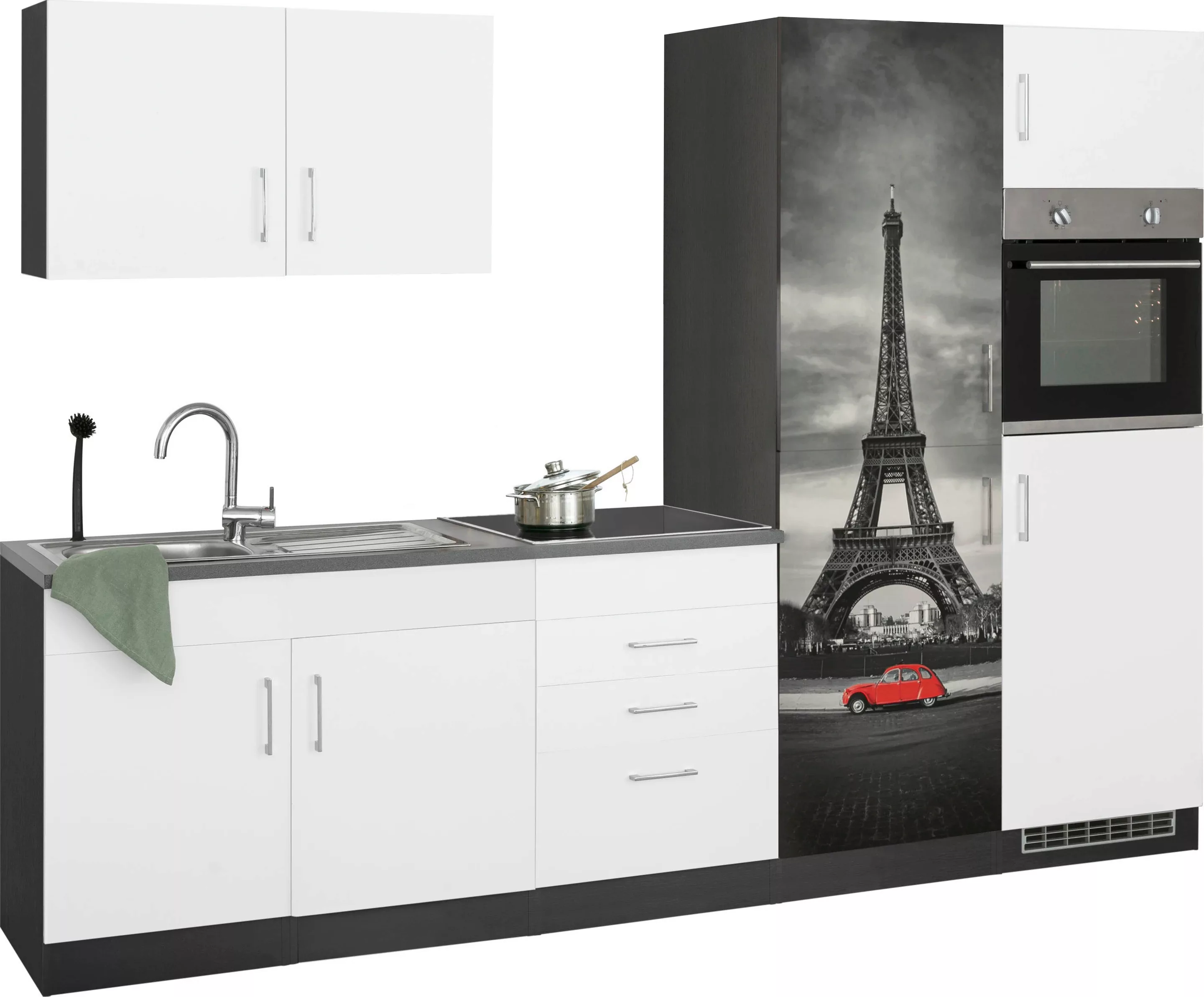 HELD MÖBEL Küchenzeile »Paris«, ohne E-Geräte, Breite 280 cm günstig online kaufen