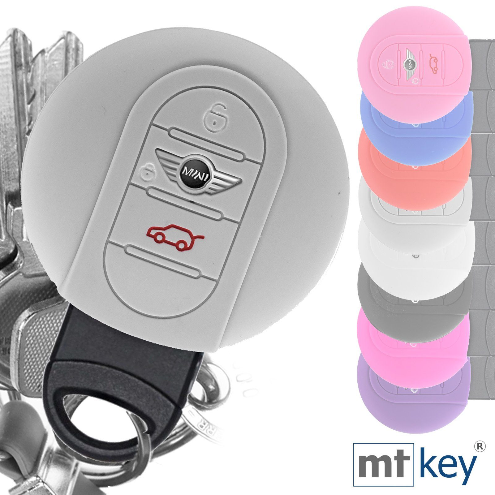 mt-key Schlüsseltasche Autoschlüssel Softcase Silikon Schutzhülle günstig online kaufen