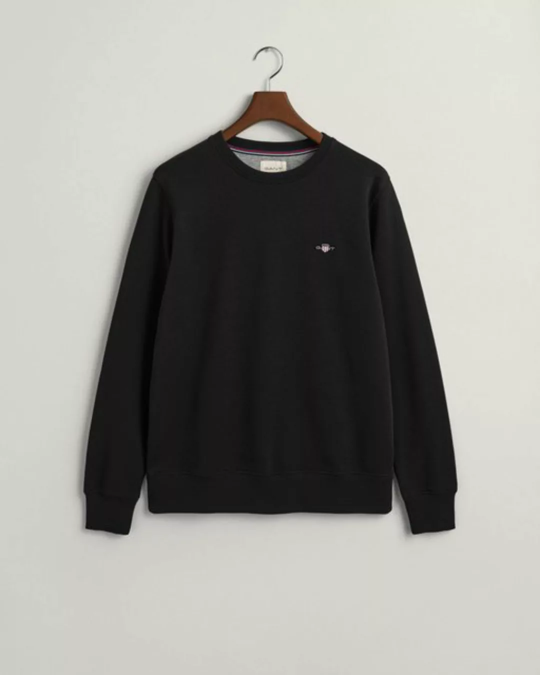 Gant Sweatshirt REG SHIELD C-NECK SWEAT, BLACK günstig online kaufen