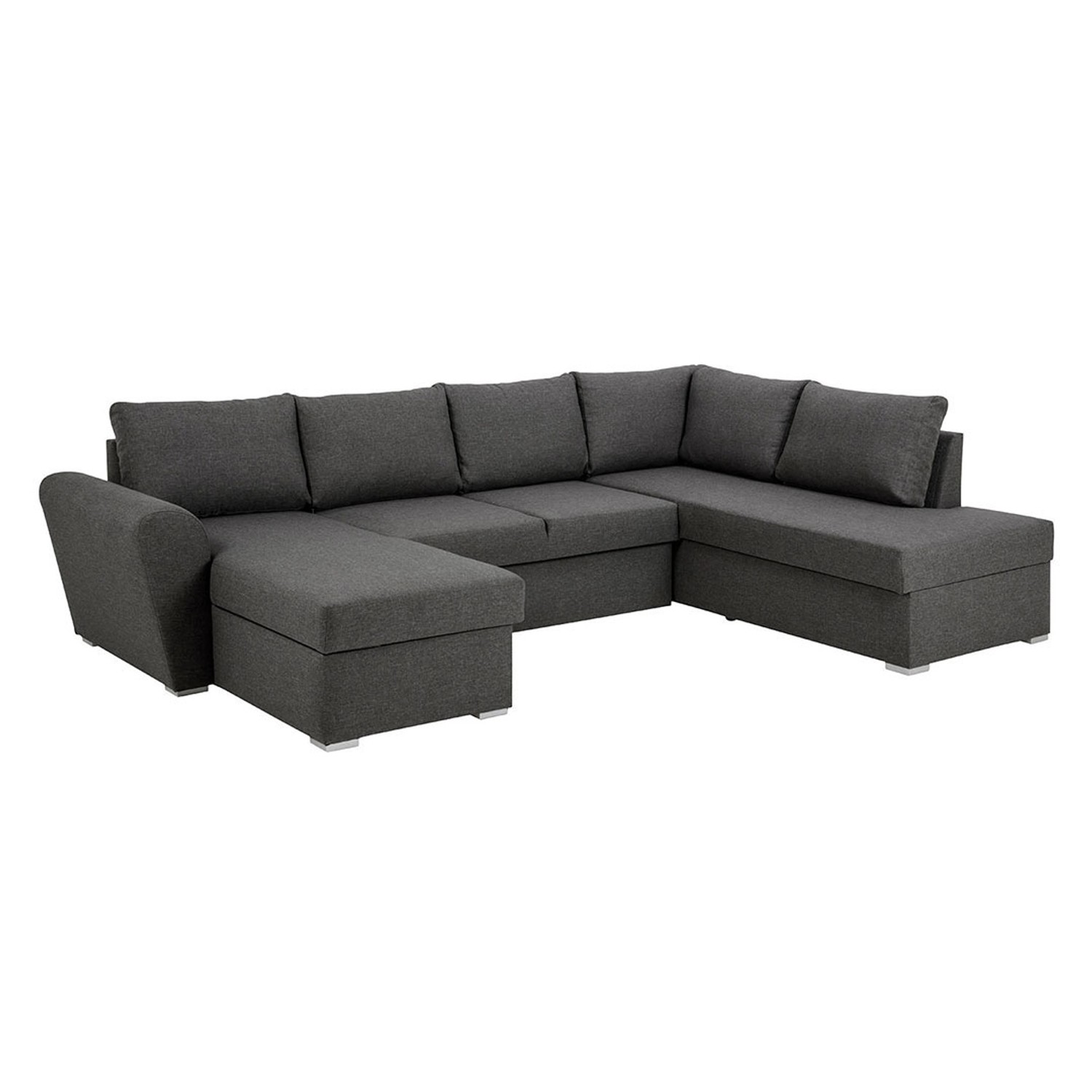 ebuy24 Stefan Schlafsofa mit Chaiselong Links Grau günstig online kaufen