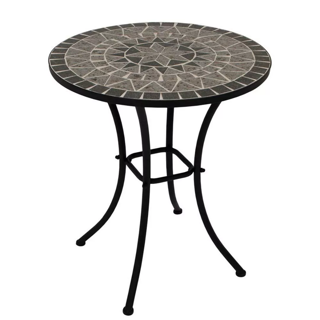 Balkon Bistro Set 3-teilig im Retrostil mit Keramik Mosaik günstig online kaufen