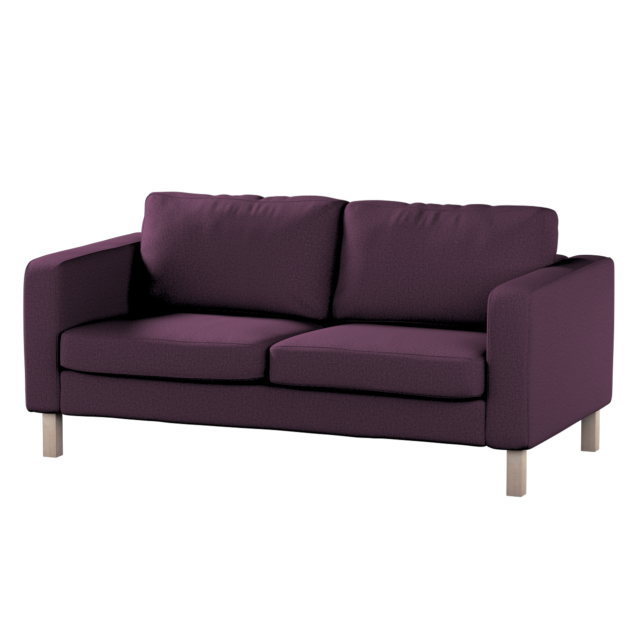 Bezug für Karlstad 2-Sitzer Sofa nicht ausklappbar, pflaume, Sofahusse, Kar günstig online kaufen