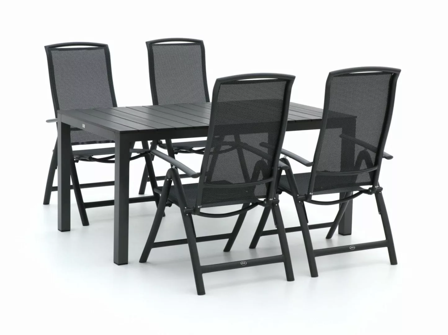 R&S Design Capri/Fidenza 160 cm Gartenmöbel-Set 5-teilig verstellbar günstig online kaufen