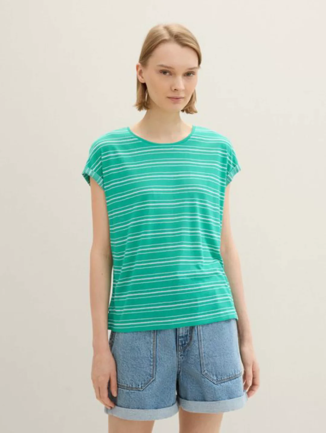 TOM TAILOR T-Shirt crispy stripe T-Shir günstig online kaufen