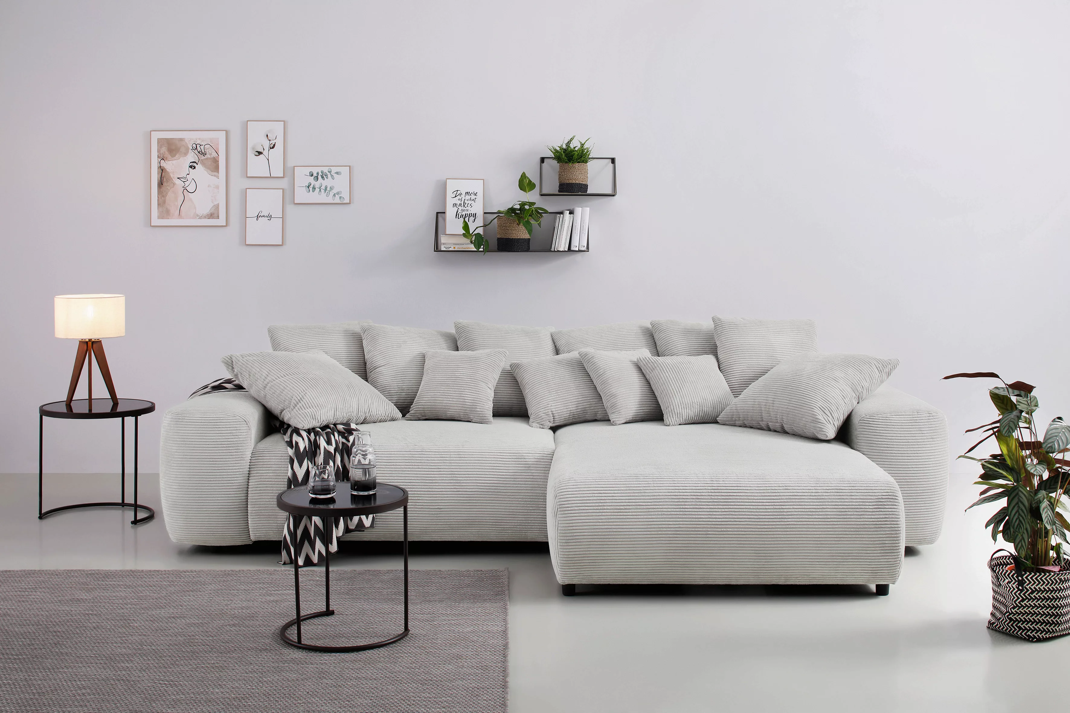 Home affaire Ecksofa Sundance, bei Bettfunktion mit Topper, incl. Zier- und günstig online kaufen